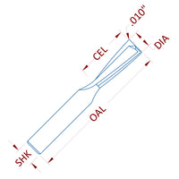 2 Flute Low Helix Upcut (Pocketing)