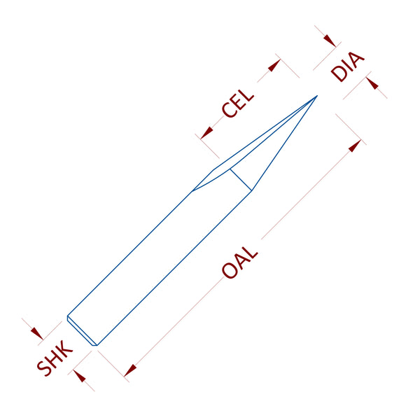 1 Flute Angle Bit | Royce America