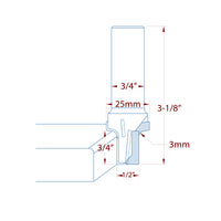 PCD Diamond "30" MDF Door Bit