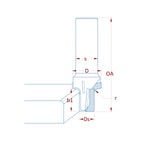 PCD Diamond "30" MDF Door Bit