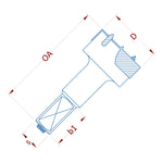 Industrial 2+2 Wing Hinge Boring Drills