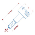 Industrial 2+2 Wing Hinge Boring Drills