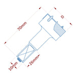 Industrial 2+2 Wing Hinge Boring Drills