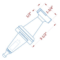 PCD Diamond Integrated Pocketing Tool - Thermwood 30 (with plunge) (DIA-RTR.2008.TH30)