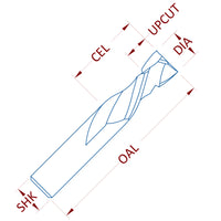 1 Flute Mortise Compression