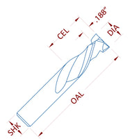 2 Flute Mortise Compression