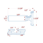 PCD Diamond "T" Slot Router Bit